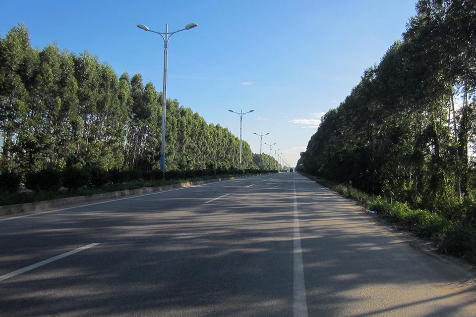 如果不嫌远的话,可以往澄海这边骑,金鸿公路印象中都是车少人少风景独