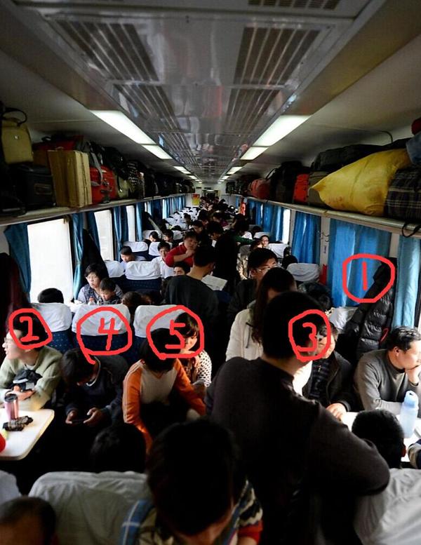 火车硬座车厢最好的座位是哪个?