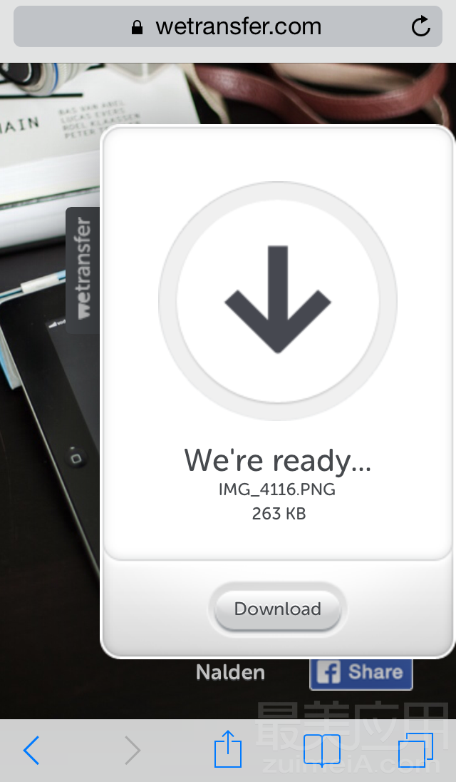 wetransfer好看是它存在的唯一理由iphone