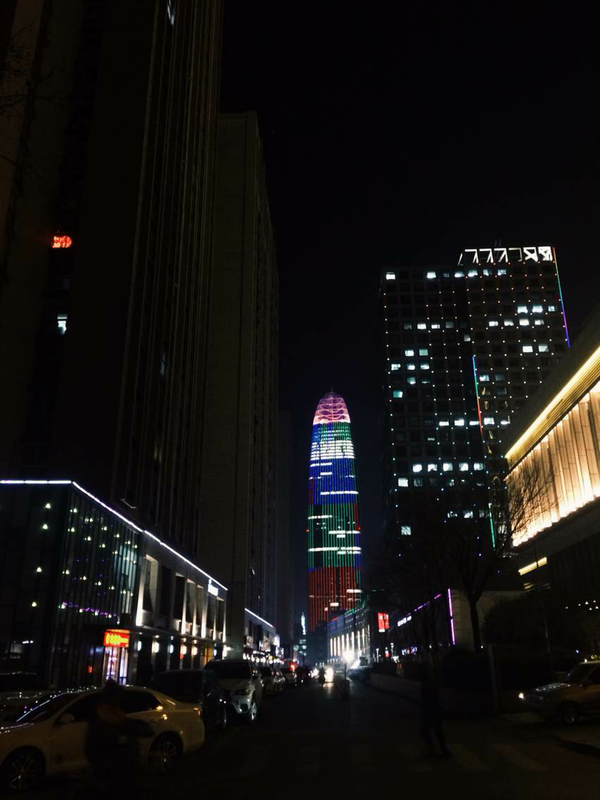 济南夜景还不错,深夜扫街