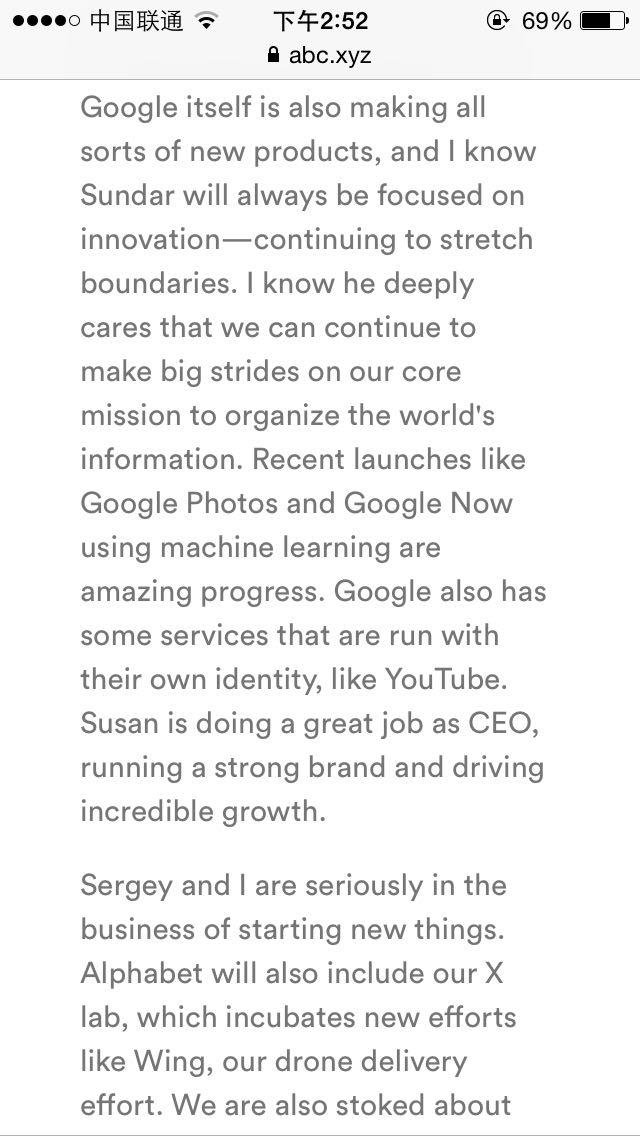 Google 为什么成立新公司 Alphabet? - 曦哈的回