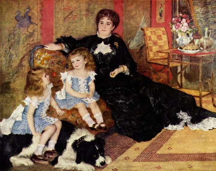 《夏庞蒂埃夫人和女儿们 madame charpentier and her children