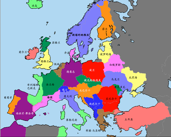 如果欧洲统一成一个国家,各「省」之间的地理边界如何调整划定更合理?