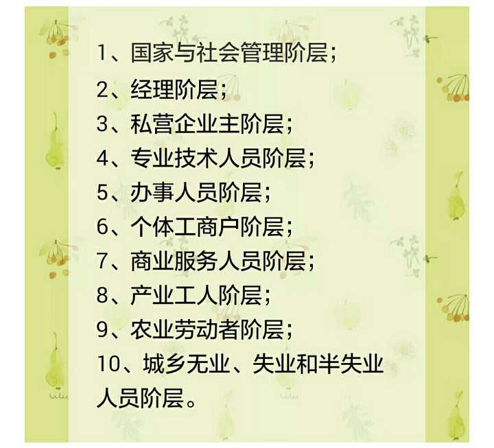 《当代中国社会阶层研究报告》,把当下中国的群体划分为十个阶层