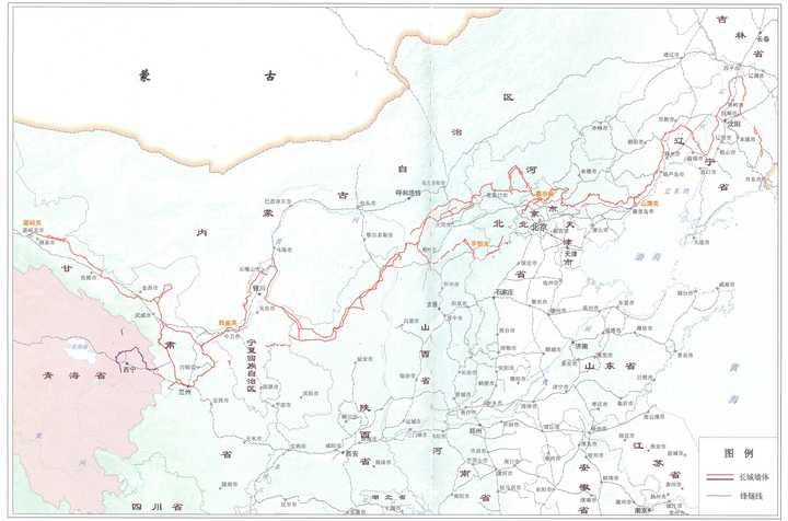 地理分布也较广,在15个省都有分布,大家可以就近参观: 中国明长城分布