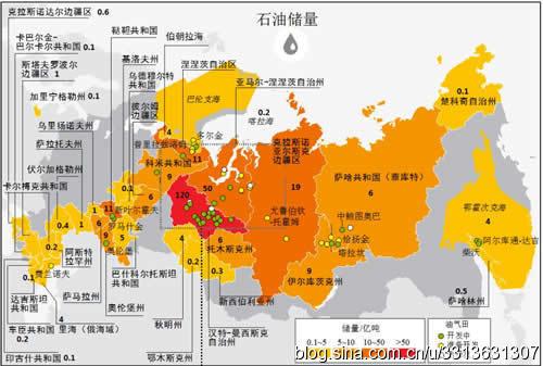 俄罗斯自然资源总量居世界首位.