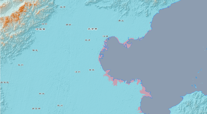 如果把低于海平面的地方变成湖畔,地图是什么样的?