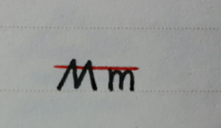 字母m