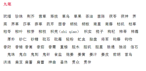 有哪些好听的中药材名字可以用作人名?