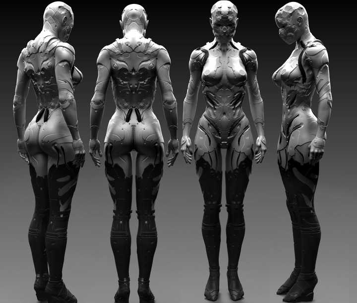 女性科幻风装甲如何设计?