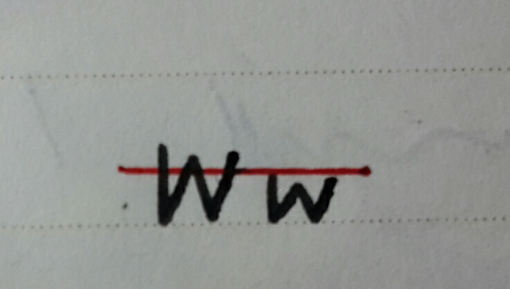 字母w  