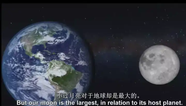 月球的概况 月球,俗称 月亮,是 地球的卫星,也是 太阳系中第五大的