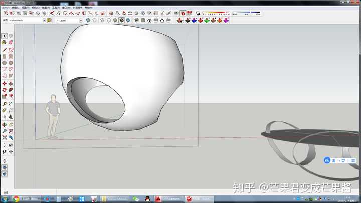 请问这种球体模型用sketchup怎么建