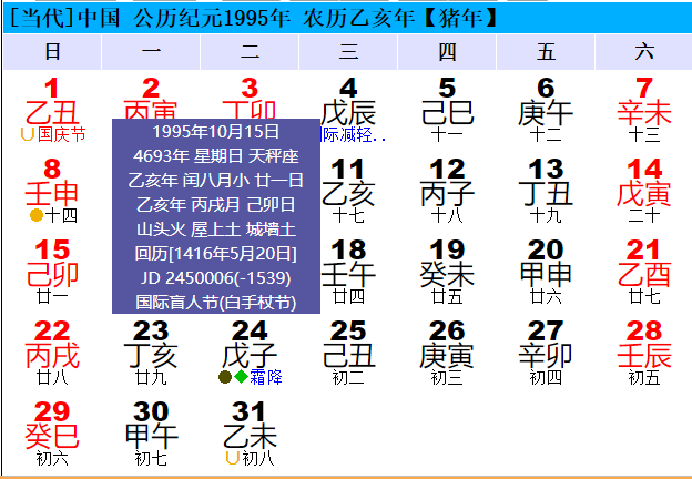 农历生日