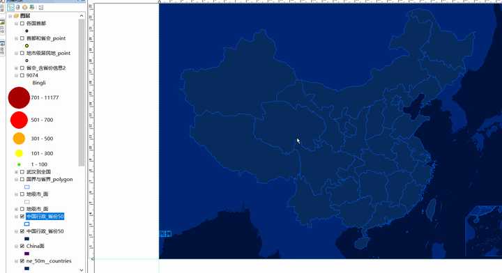 arcgis怎么做出这样的图?