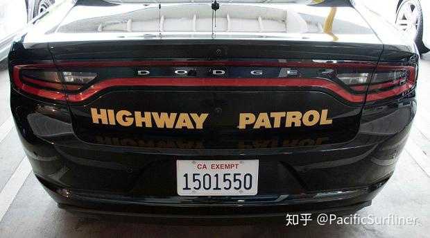 加州公路巡警(chp)的"加州豁免"牌照