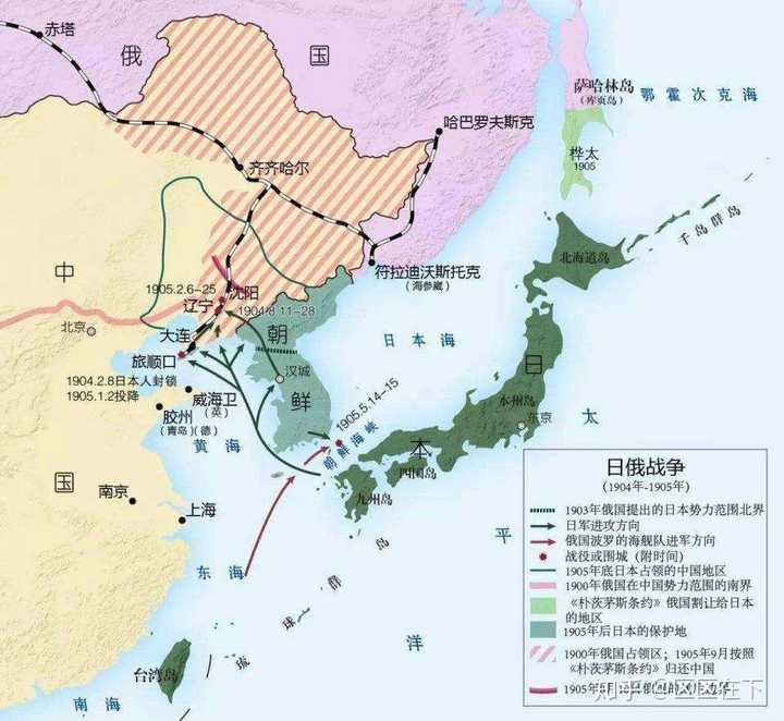 我们知道,1904年爆发的日俄战争是在我国东北地区进行的.