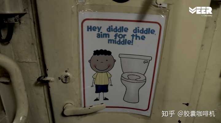 厕所门上的卡通画,意思就是射准一点,别尿在外面.