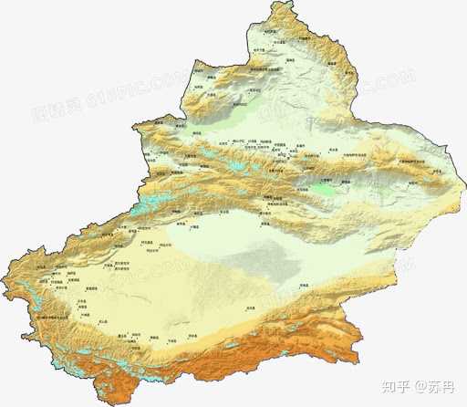 新疆三山夹两盆的地形