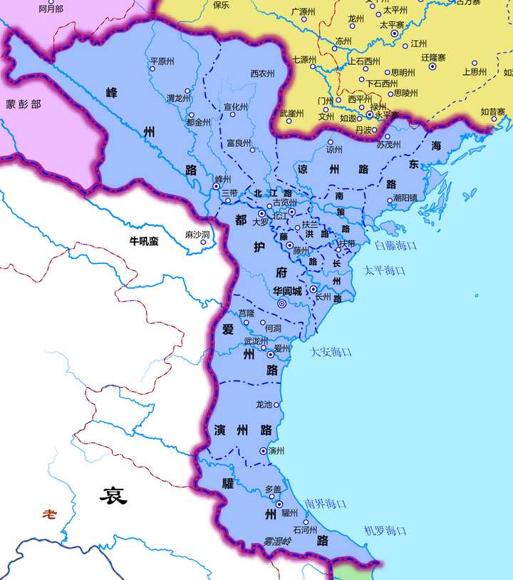 为什么越南后黎朝前一直是北压南黎莫对峙郑阮纷争开始却都是南克北到