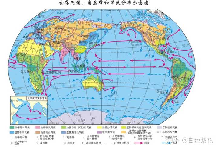 全球洋流和气候分布