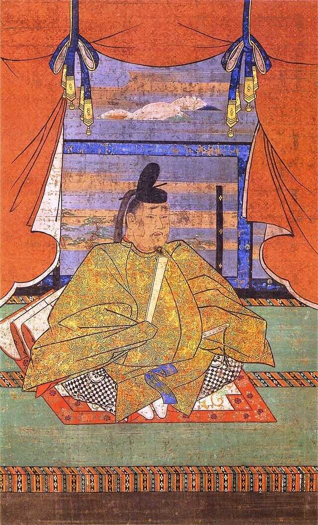 为什么古代日本天皇的肖像画中天皇都是盘腿而坐而不是正坐?