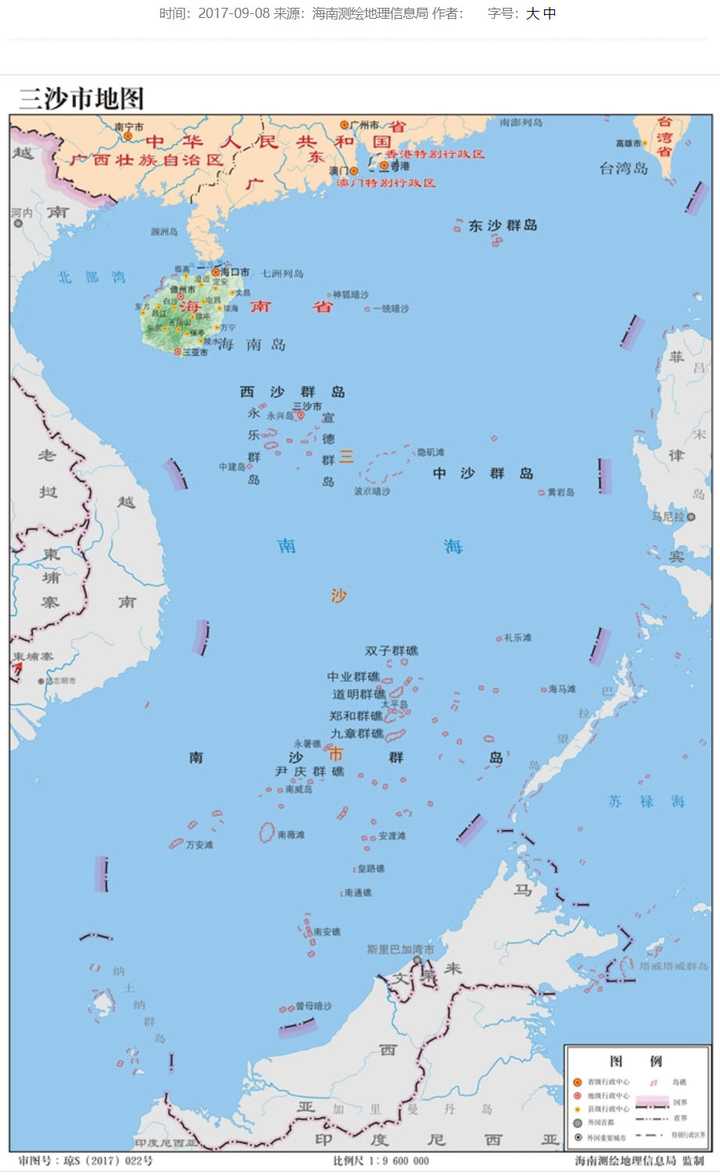 就是永暑礁. 2017年,测绘地理信息局的图.