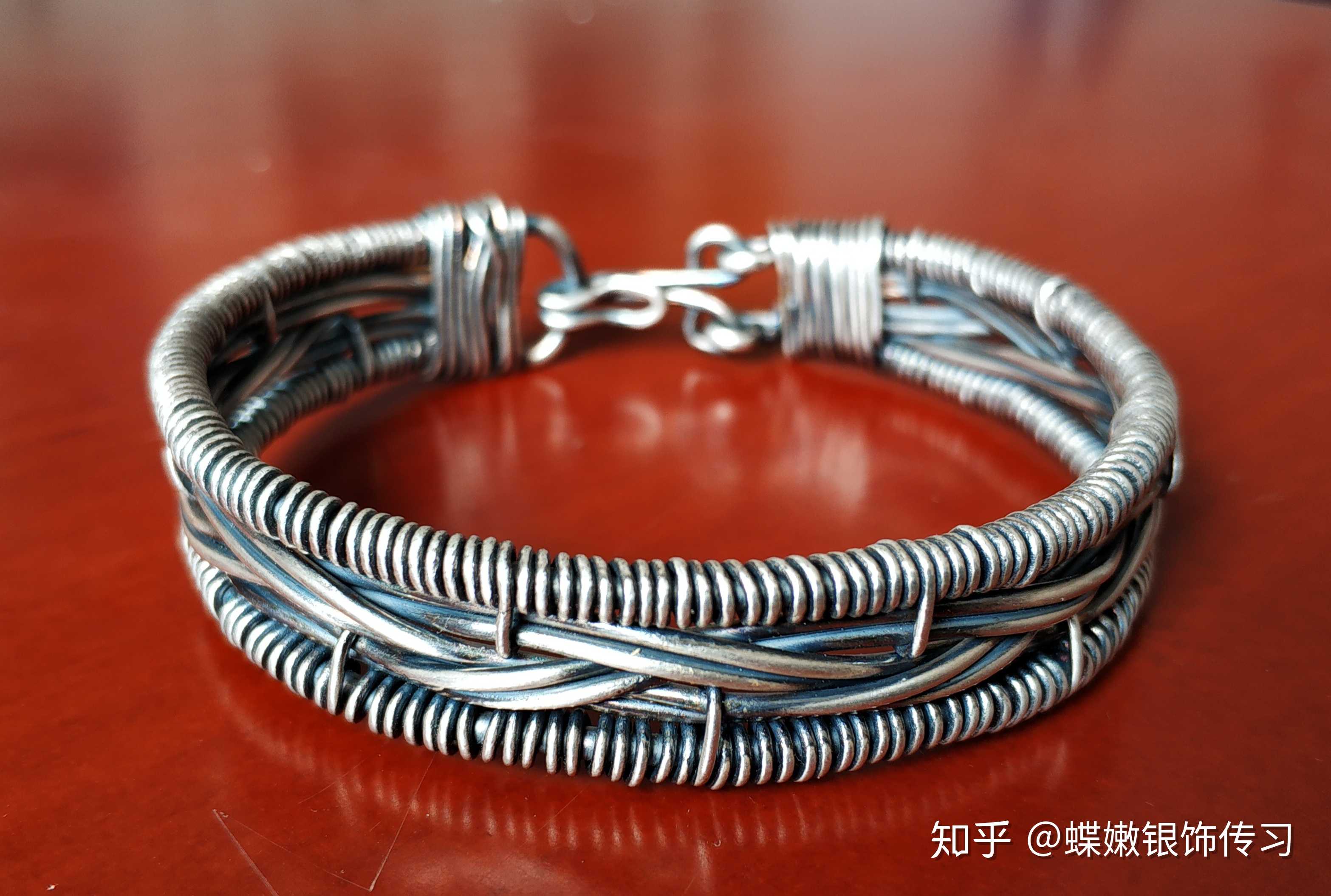 蝶嫩·拉丝手镯〕致敬非遗,为爱定制,纯银手工,少量制作,只将作品