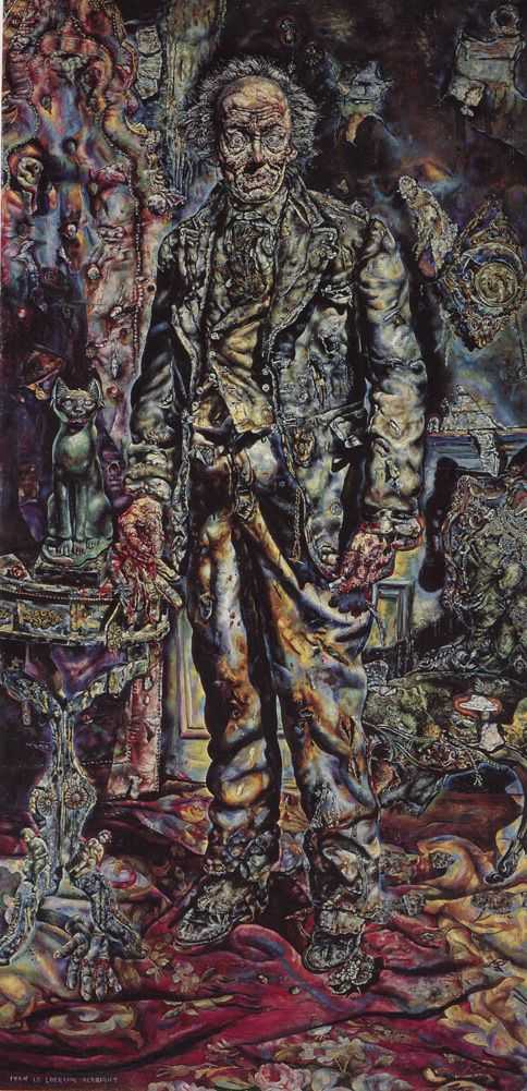 ivan albright 的《道连·格雷的画像》,1944年创作        显示全部