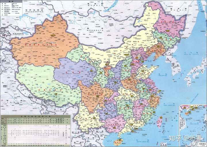 中国地图高清版县级包含在内知乎大神谁有