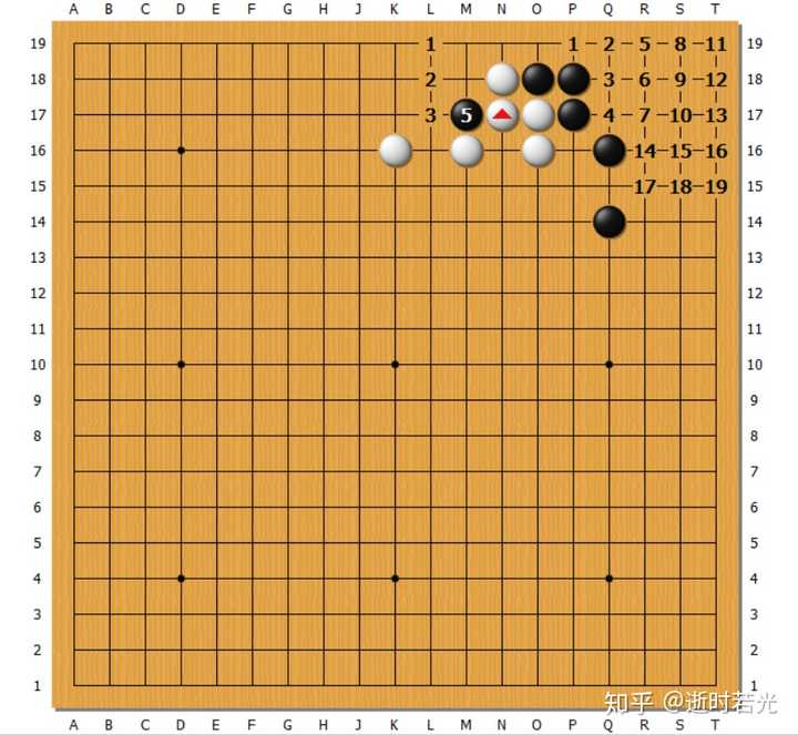 围棋中星位挂角后尖顶的定式,总觉得挂角的一方好亏?