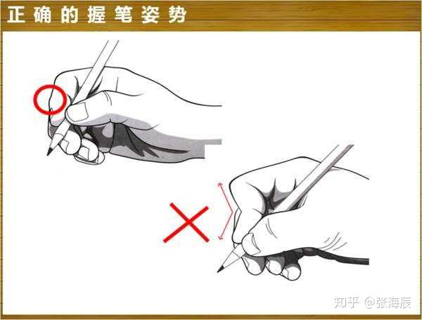 网上很多错误握笔姿势被当成正确姿势,请用心分辨.