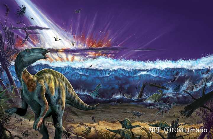 小行星撞地球把陆地上的恐龙都灭绝,那么翼龙和沧龙去哪里了?