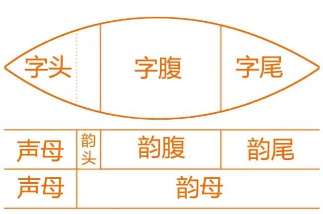 如何区分字头,字腹,字尾?