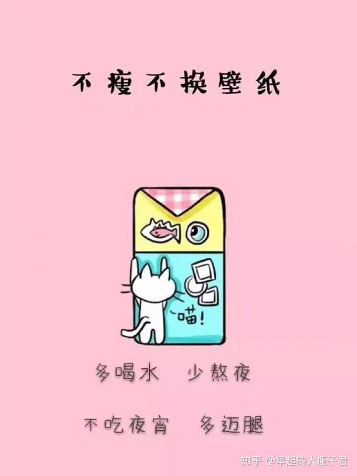 有哪些督促减肥的壁纸?