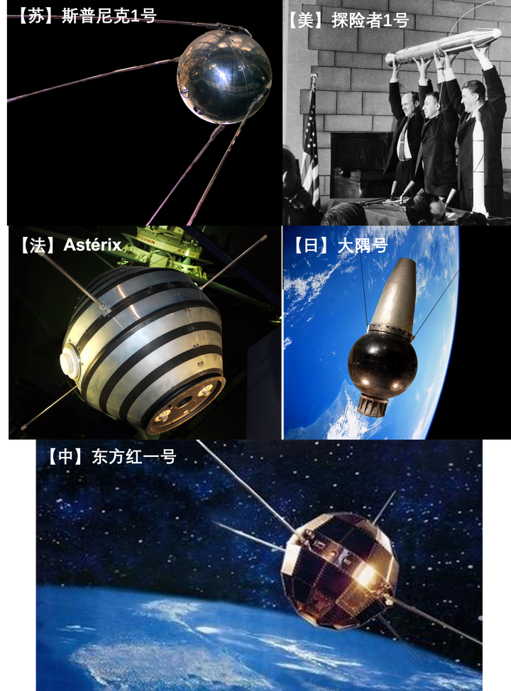 ④【日本】1970年2月11日,日本用l-4s火箭发射了第一颗人造卫星大隅