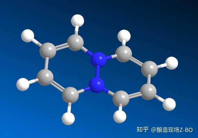 两个苯环六边形共用一条边,同时把这条边的2个端点改成氮原子,这个