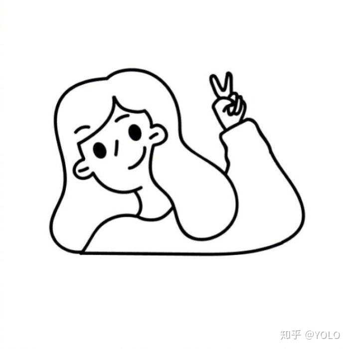有什么简洁可爱的简笔画头像?