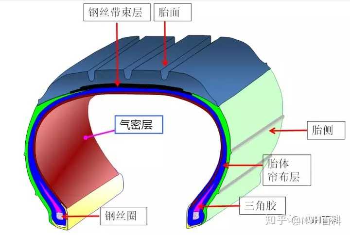 轮胎整体结构图