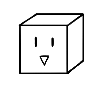 (感受到精神污染了吗hhh) 小方块的表情可以换,每一个都可以画不一样