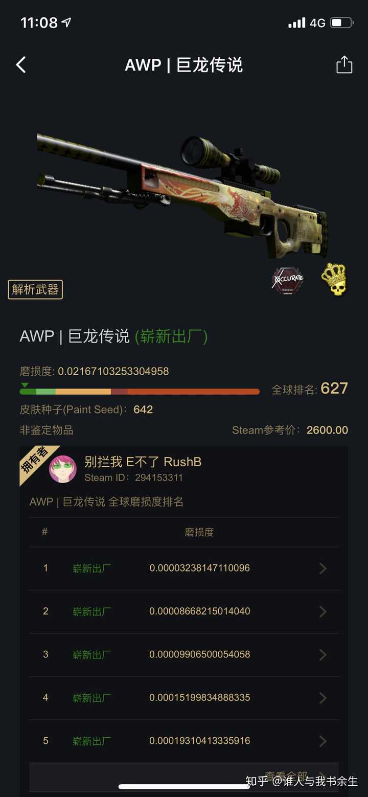 刚刚玩 csgo,很疑惑为什么上千元一把刀都有人买?