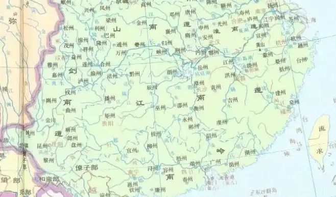 南北统一以后,唐朝设立了幅员辽阔的"江南道",将中游与下游全部囊括在