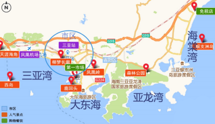 by 马蜂窝攻略编辑部 一,三亚湾 特点:离市区近,海滩质量一般,住宿