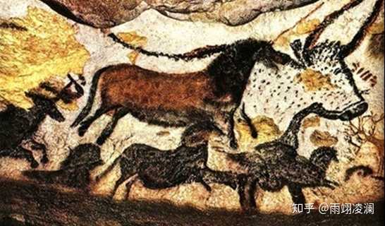 法国的拉斯科洞穴壁画,牛马,图源网络,侵删