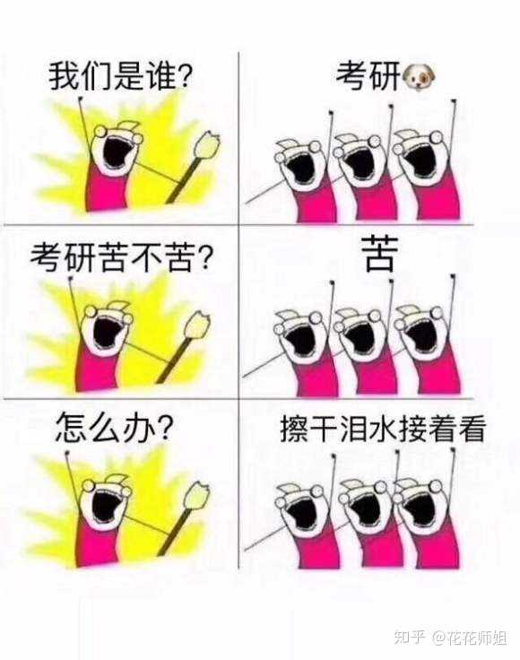 有哪些关于考研的趣味表情包?