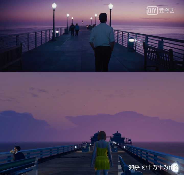 昨晚看完第五次lalaland  于是刚在gta里又溜达了一圈 打卡电影里的