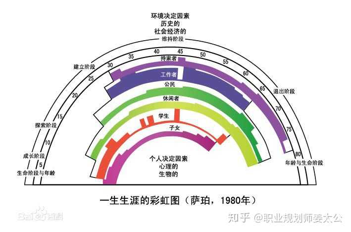 探索,确立,维持,下降为中心的五个阶段模型来规划自己的人生