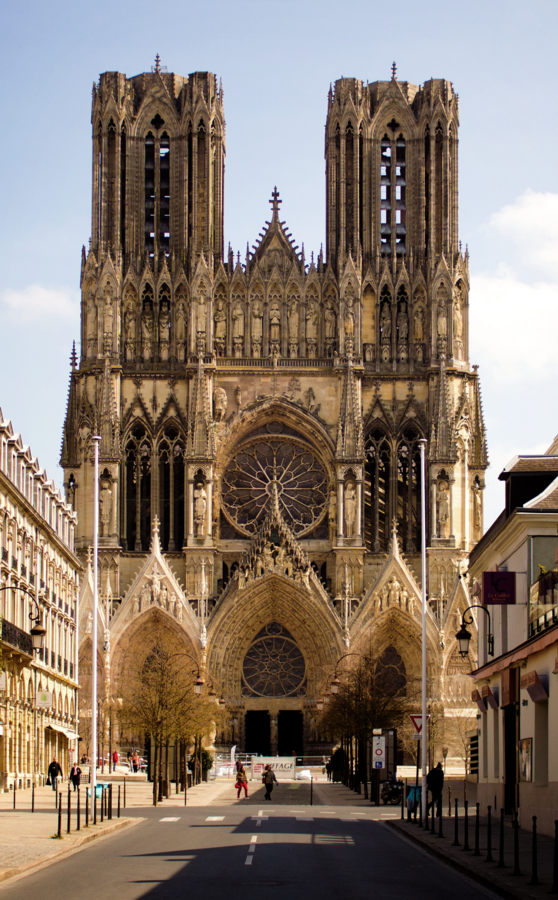 法国    兰斯大教堂 reims cathedral,公元12世纪   16世纪