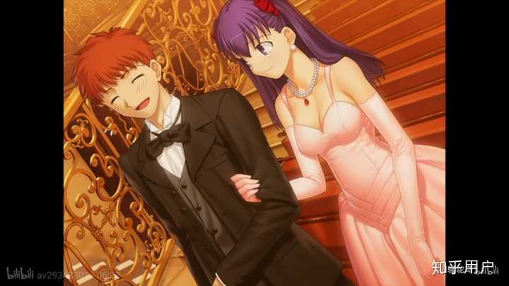 然后就是后来喜闻乐见的士郎和樱在伊莉雅的城堡里穿着正式礼服共进