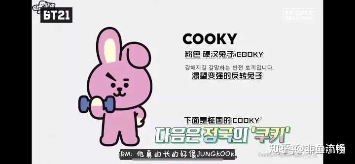 小狗chimmy和朴智昮,小兔子cooky和田柾国,小圆圆shooky和闵允琪